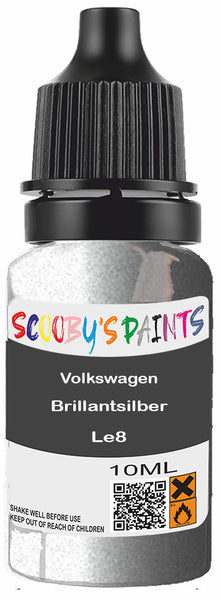 Alloy Wheel Rim Paint Repair Kit For Volkswagen Brillantsilber Silver-Grey