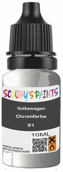 Alloy Wheel Rim Paint Repair Kit For Volkswagen Chromfarbe Silver-Grey