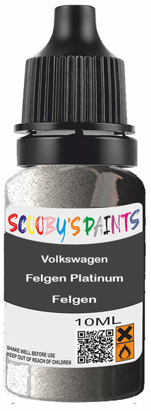 Alloy Wheel Rim Paint Repair Kit For Volkswagen Felgen Platinum Silber Silver-Grey