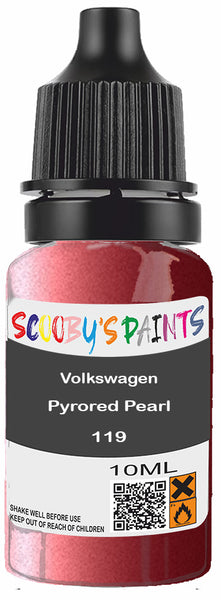 Alloy Wheel Rim Paint Repair Kit For Volkswagen Pyrored Pearl Red