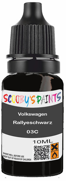 Alloy Wheel Rim Paint Repair Kit For Volkswagen Rallyeschwarz Black
