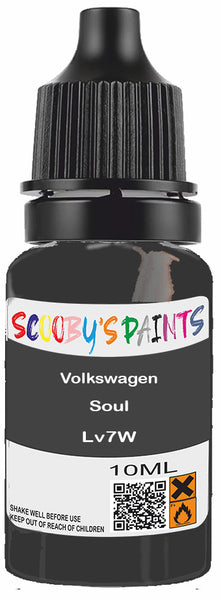 Alloy Wheel Rim Paint Repair Kit For Volkswagen Soul Black