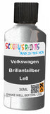 scratch and chip repair for damaged Wheels Volkswagen Brillantsilber Silver-Grey