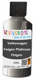 scratch and chip repair for damaged Wheels Volkswagen Felgen Platinum Silber Silver-Grey