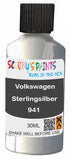 scratch and chip repair for damaged Wheels Volkswagen Sterlingsilber Silver-Grey