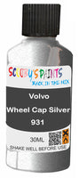 scratch and chip repair for damaged Wheels Volvo Wheel Cap Silver
