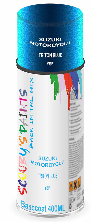 Motorbike Paint For Suzuki Motorcycles Gsr600 Triton Blue Metallic