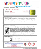Instructions For Use Chevorlet Matiz Fresh Green Lime