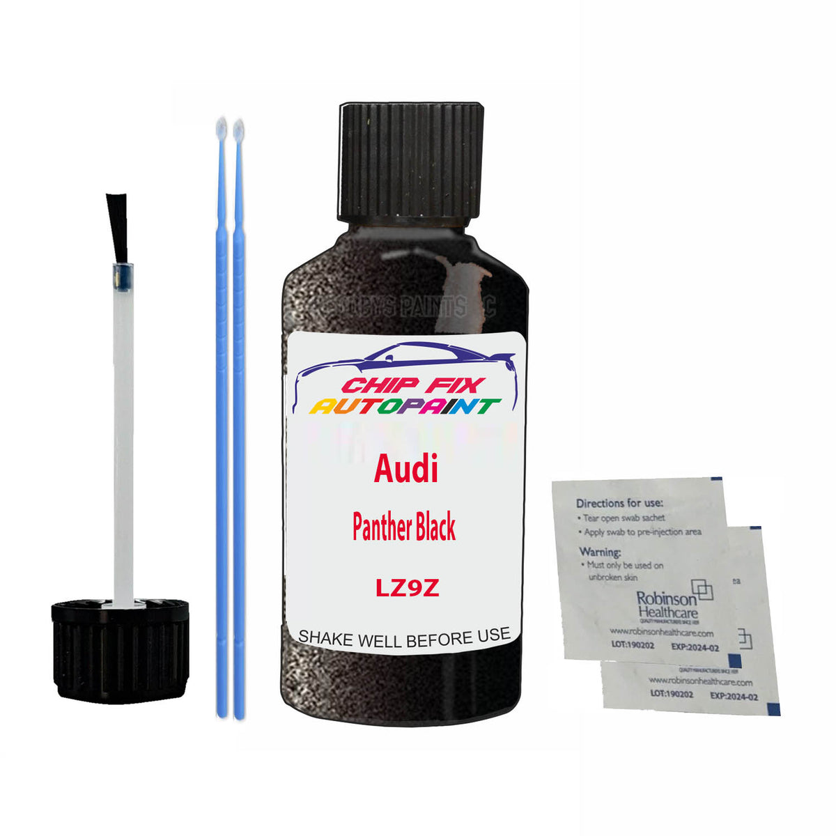 FOR Audi Panther Black Touch Up Paint Code LZ9Z Scratch Repair Kit