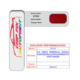 Paint Code Loacation Audi Tango Red