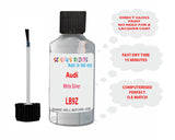 Audi White Silver Paint Code LB9Z