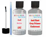Audi White Silver Car Paint