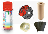 Brake Caliper Paint For Kia Signal Red preparation Bare Metal Paint