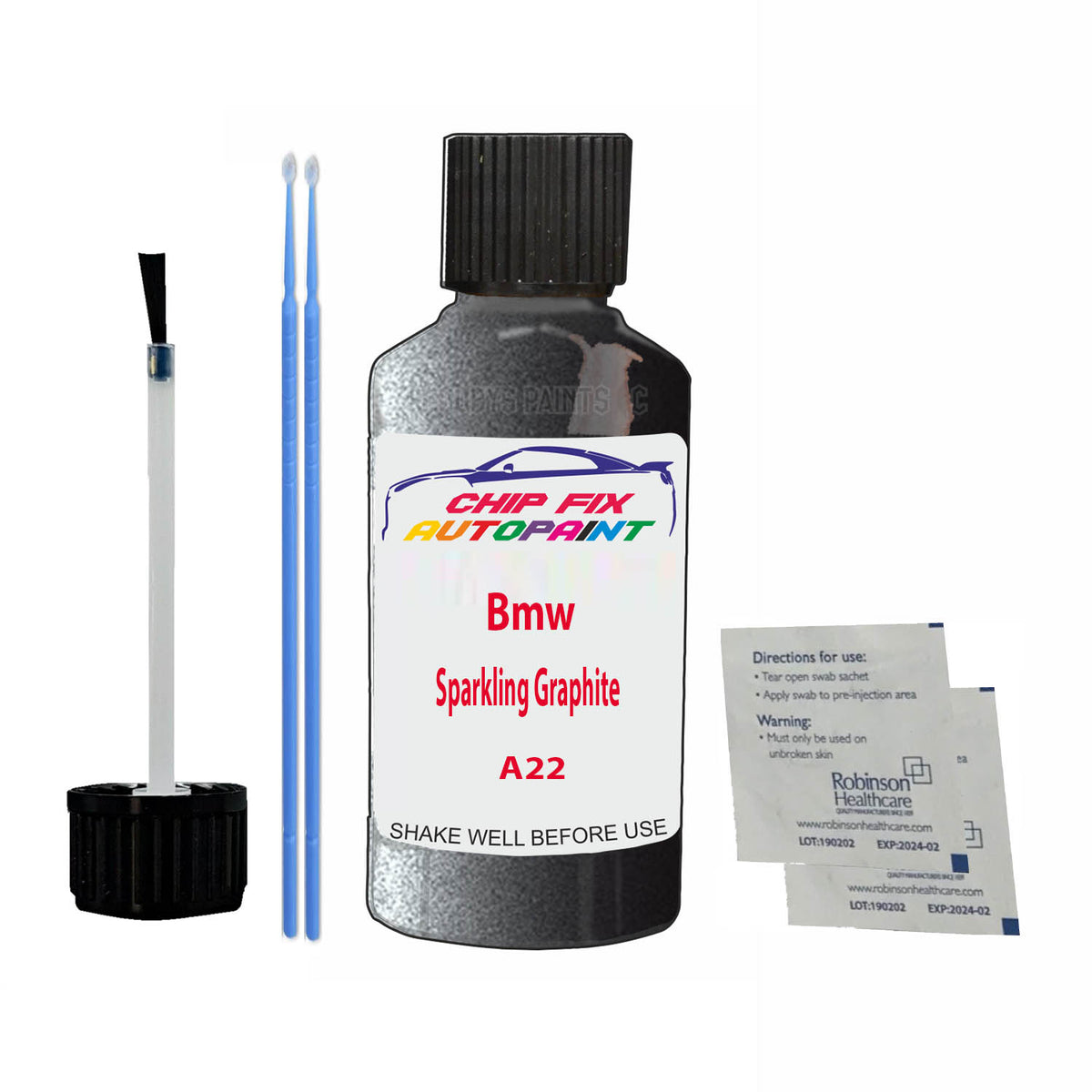 FOR Bmw Sparkling Graphite Touch Up Paint Code A22 Scratch Repair Kit