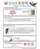 Instructions for use Chevrolet Captiva Touch Up Paint