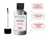 Chevrolet Light Silver Paint Code D763