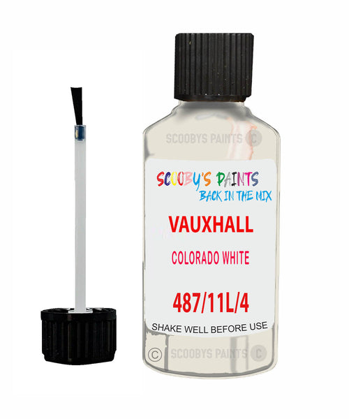 Vauxhall Catera Colorado White Code 487/11L/40U Touch Up Paint