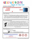 High-Quality Ford BAHAMA BLUE  Code: J Aerosol Spray Paint For Classic Escort Mark III - Restore your vintage ford with aerosol spray paint