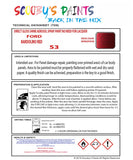 High-Quality Ford BARDOLINO RED  Code: 53 Aerosol Spray Paint For Classic Orion - Restore your vintage ford with aerosol spray paint