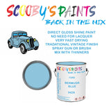 Ford Transit Mark IV BERMUDA BLUE Tin Can Automotive Paint - Suitable for Spraying or Brushing - Premium Finish for Your Vehicle