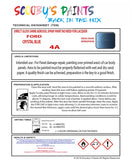 High-Quality Ford CRYSTAL BLUE  Code: 4A Aerosol Spray Paint For Classic Sierra - Restore your vintage ford with aerosol spray paint