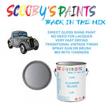 Ford MAVERICK ILLUSION SILVER Tin Can Automotive Paint - Suitable for Spraying or Brushing - Premium Finish for Your Vehicle