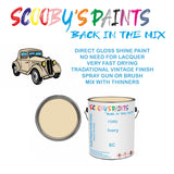 Ford Granada Ivory Tin Can Automotive Paint - Suitable for Spraying or Brushing - Premium Finish for Your Vehicle