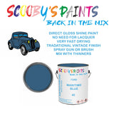Ford Escort MARITIME BLUE Tin Can Automotive Paint - Suitable for Spraying or Brushing - Premium Finish for Your Vehicle