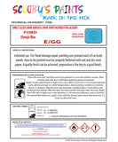 High-Quality Ford Olympic Blue  Code: E/GG Aerosol Spray Paint For Classic Escort II - Restore your vintage ford with aerosol spray paint