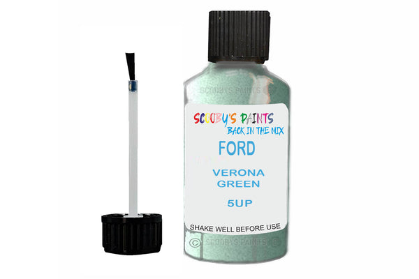 Mixed Paint For Ford Sierra, Verona Green, Touch Up, 5Up