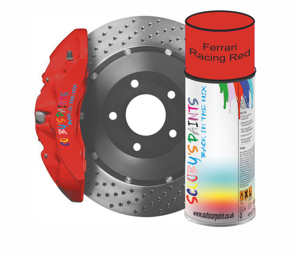 Ferrari Racing Red Brake Caliper High Temperature Spray Paint Aerosol 400ML