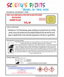 Austin-Healey HIGHWAY YELLOW Spray or Brush Paint For Classic Austin-Healey Model 3000 MK Restore my Old Austin-Healey