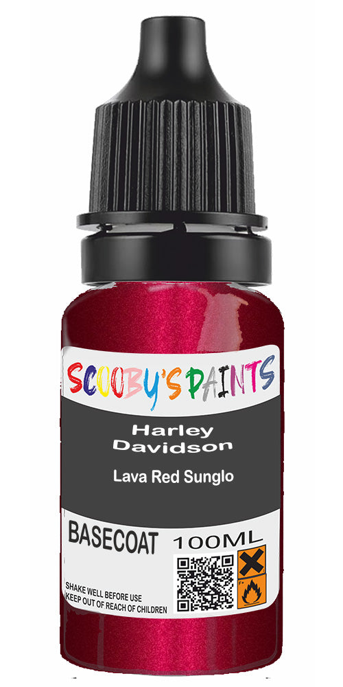Motorbike Paint For Harley Davidson Super Glide Lava Red Sunglo