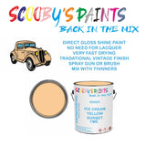 ROVER 45/400 SERIES FMS Vintage Classic Car Paint for restoration Yellow Original Cellulose Paint used, Perfect Mix for ICE CREAM YELLOW SORBET