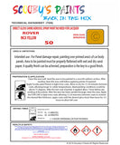 INCA YELLOW Aerosol Spray Paint Code 50 Classic MG Model Metro Automotive Restorative Paint Vehicle Touch-Up MG 50 Paint Car Restoration DIY Auto Painting Classic Car Refinishing High-Quality Spray Paint Automotive Finish Vehicle Restoration Supplies Custom Car Paint Auto Body Paint Aerosol Can Automotive Refinishing Paint for Classic Cars