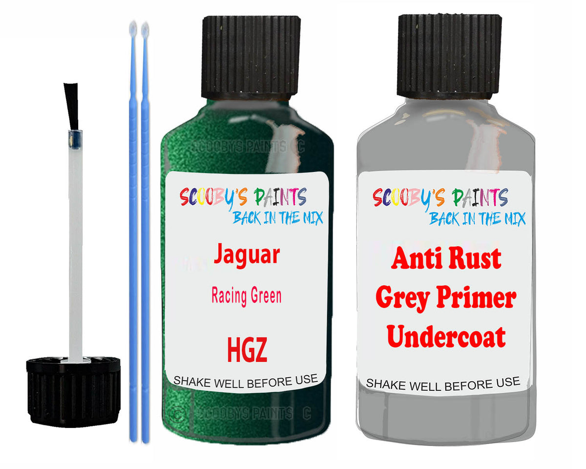 FOR Jaguar Racing Green Touch Up Paint Code HGZ Scratch Repair Kit