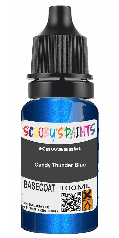 Motorbike Paint For Kawasaki Ninja Zx-14 Candy Thunder Blue