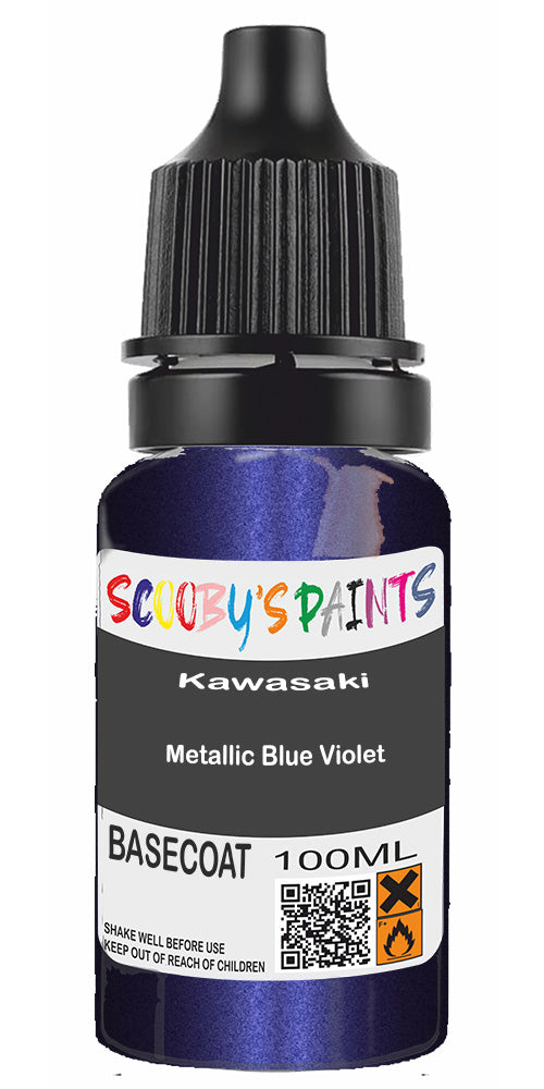 Motorbike Paint For Kawasaki Zrx1200R Metallic Blue Violet Code 38