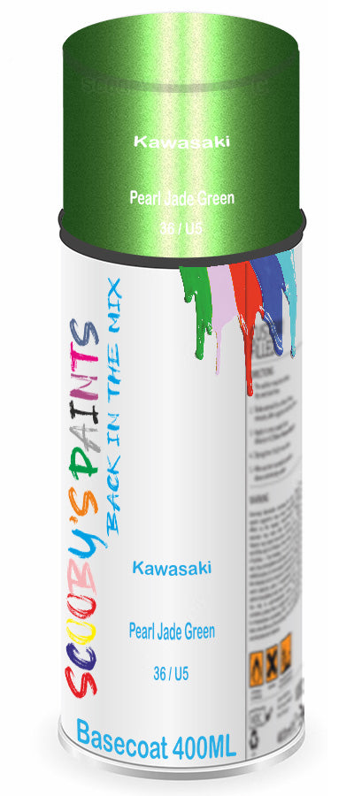Motorbike Paint For Kawasaki Zrx1100 Pearl Jade Green Code 36 / U5