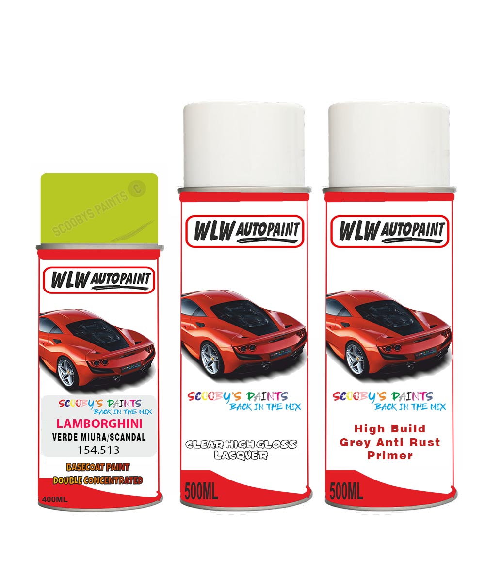 Aerosol Spray Paint for Lamborghini Urus Verde Miura/Scandal Paint
