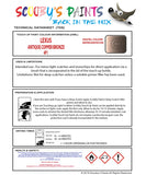 Instructions For Use Lexus LS Series Touch Up Paint