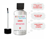 Lexus Ls Series Arctic Blast Satin Paint Code 091