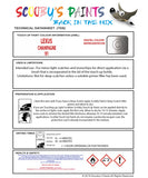 Instructions For Use Lexus LX Series Touch Up Paint