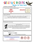 Instructions For Use Lexus LFA Touch Up Paint