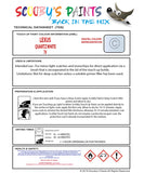 Instructions For Use Lexus RX450H Hybrid Touch Up Paint