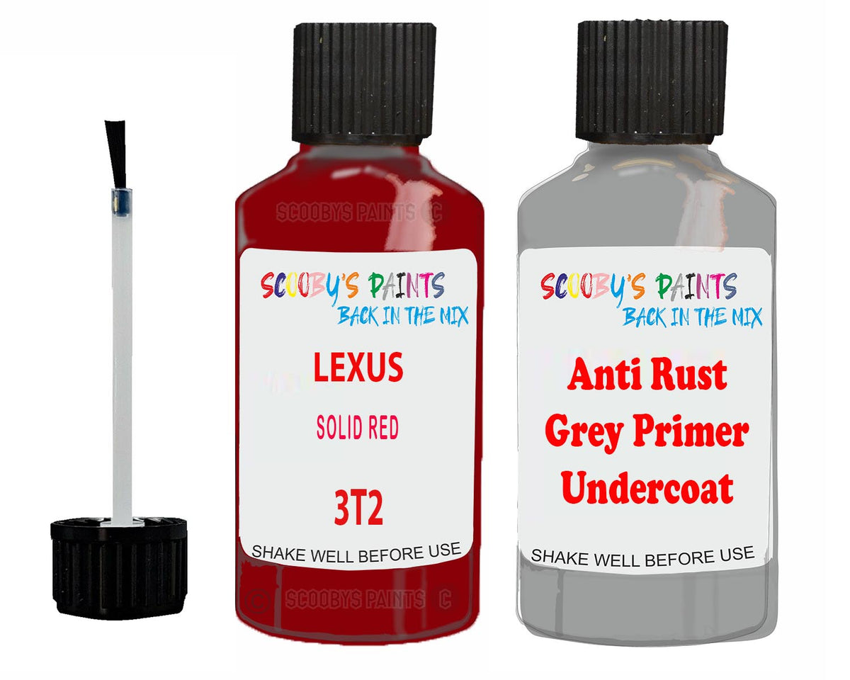 For Lexus Is Series Solid Red Touch Up Paint Paint Code 3T2 Red