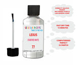 Lexus Rx450H Hybrid Starfire White Paint Code 077