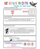 Instructions For Use Lexus IS Series Touch Up Paint