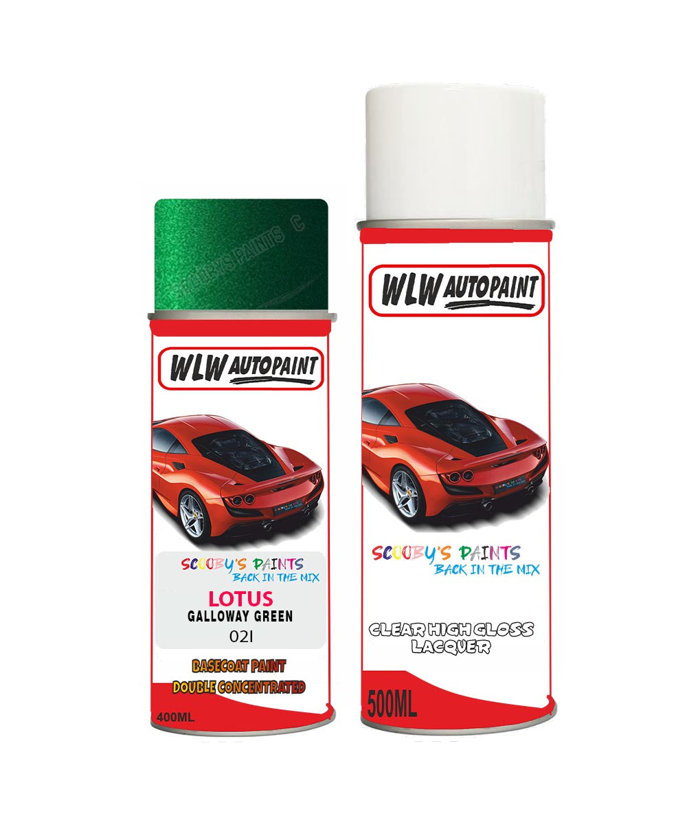 Aerosol Spray Paint For Lotus Eletre Galloway Green Paint Code 02I