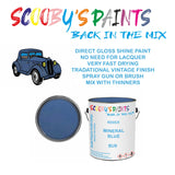 Austin-Healey 3000 MK BU9 Vintage Classic Car Paint for restoration Blue Original Cellulose Paint used, Perfect Mix for MINERAL BLUE